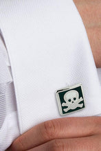 David Donahue Sterling Silver Skull & Crossbone Cufflinks