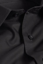 David Donahue Superfine Twill Black Dress Shirt