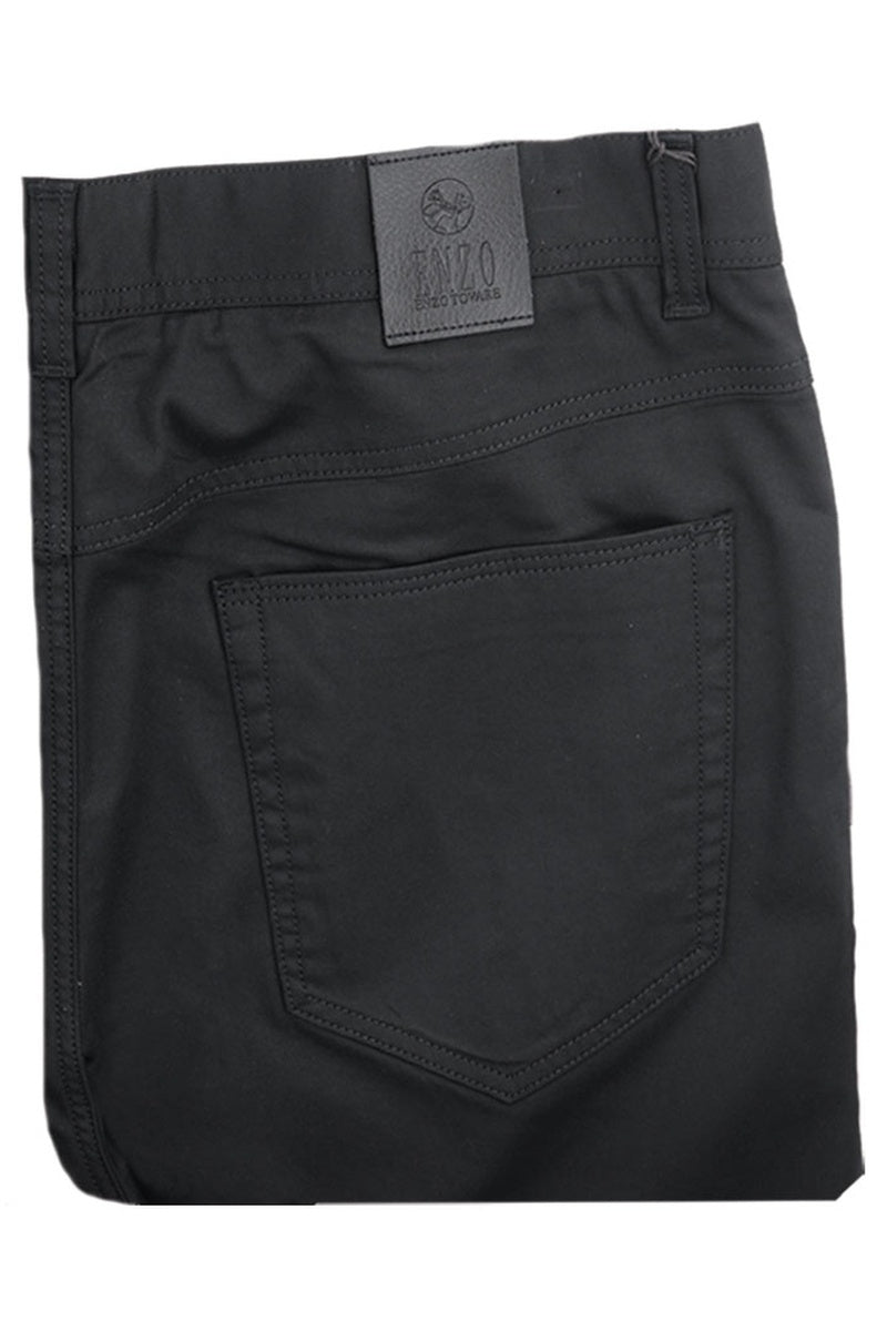 Enzo "Alpha" Black Twill Jeans