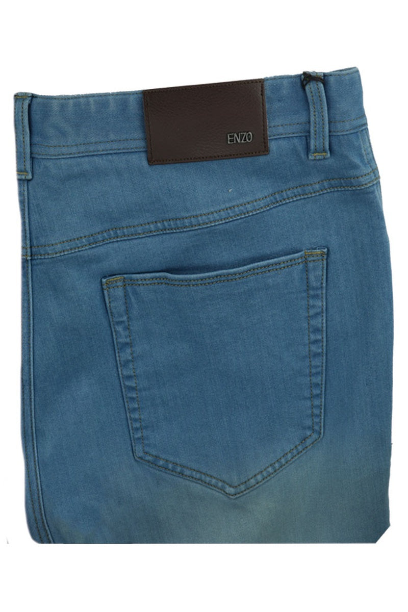 Enzo "Alpha" Light Blue Denim Jeans