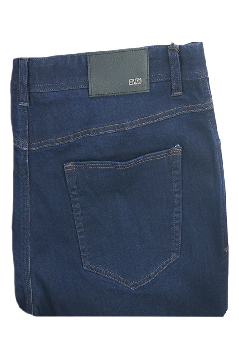 Enzo "Alpha" Medium Blue Denim Jeans