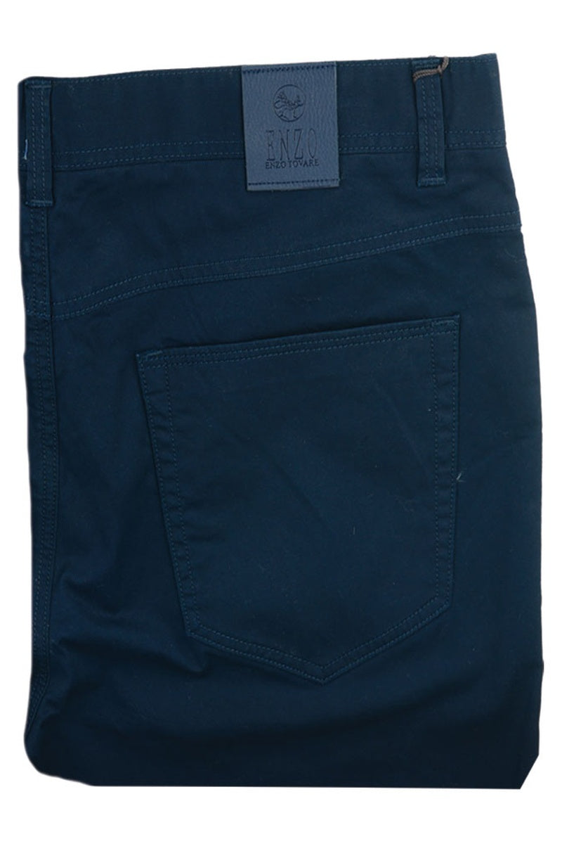 Enzo "Alpha" Navy Fine Texture Jeans