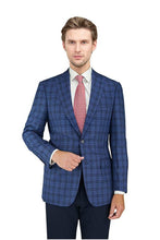 Enzo Enzo Tovare Blue Navy Check Sports Jacket