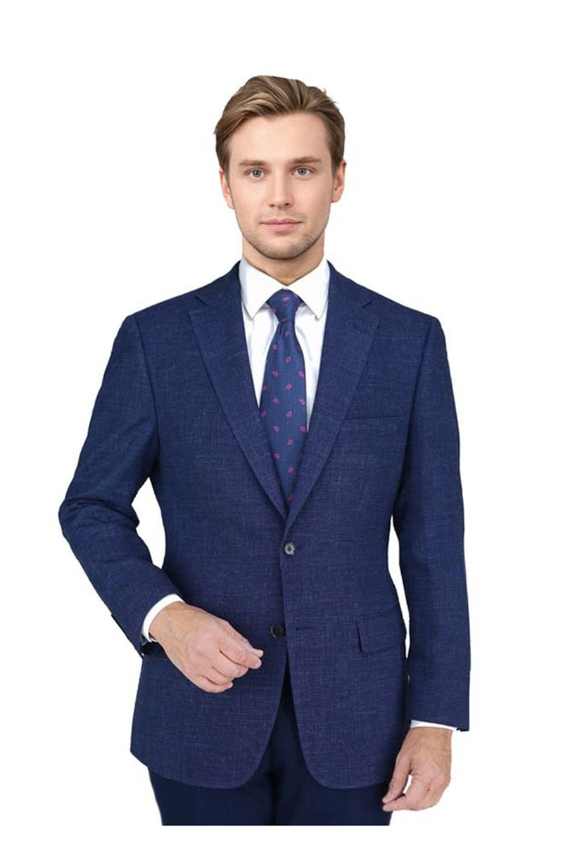 Enzo Enzo Tovare Blue Waffleweave Sports Jacket