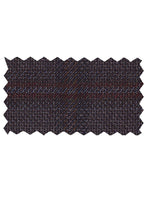 Enzo Enzo Tovare Brown & Rust Windowpane Sports Jacket