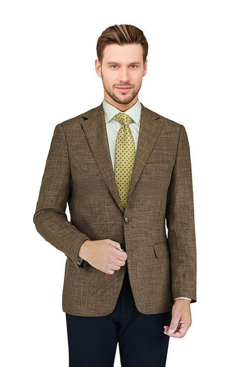 Enzo Enzo Tovare Camel Hopsack Sports Jacket