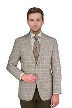 Enzo Enzo Tovare Tan & Pink Plaid Sports Jacket