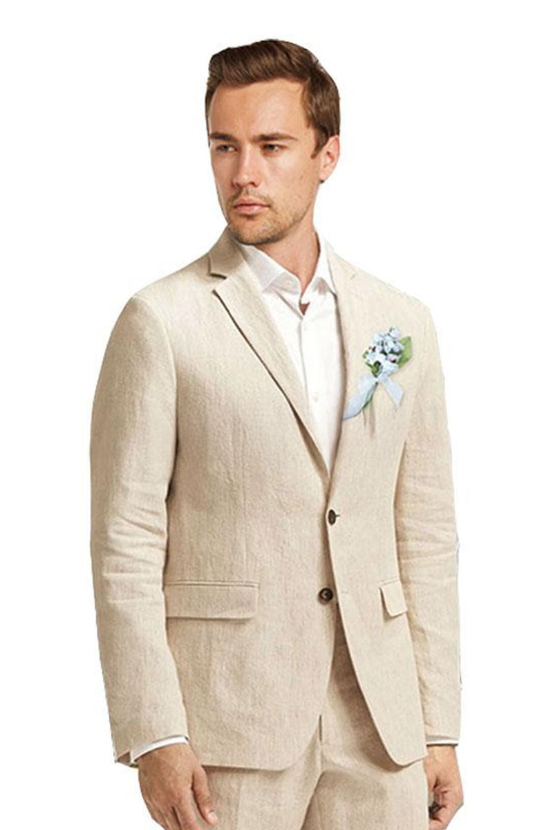 Enzo Natural Linen Suit (2-Piece Set)