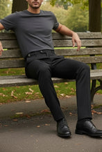 "Ethan" Black Super 150's Luxury Viscose Blend Suit Pants