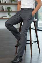 "Ethan" Steel Grey Super 150's Luxury Viscose Blend Suit Pants