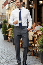 "Ethan" Steel Grey Super 150's Luxury Viscose Blend Suit Pants