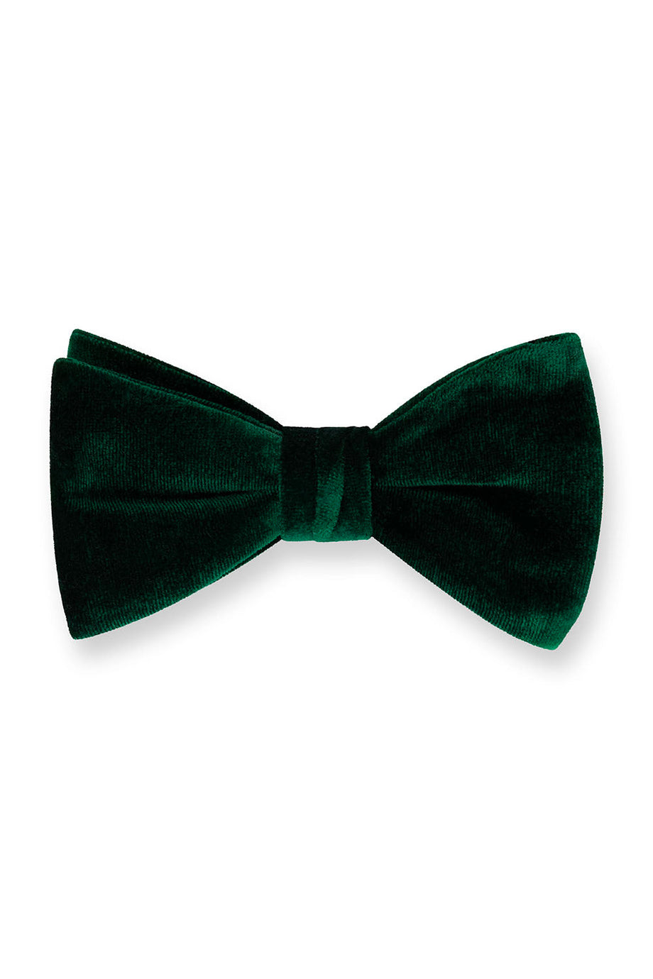 Fabian Couture "Gala" Hunter Green Velvet Bow Tie