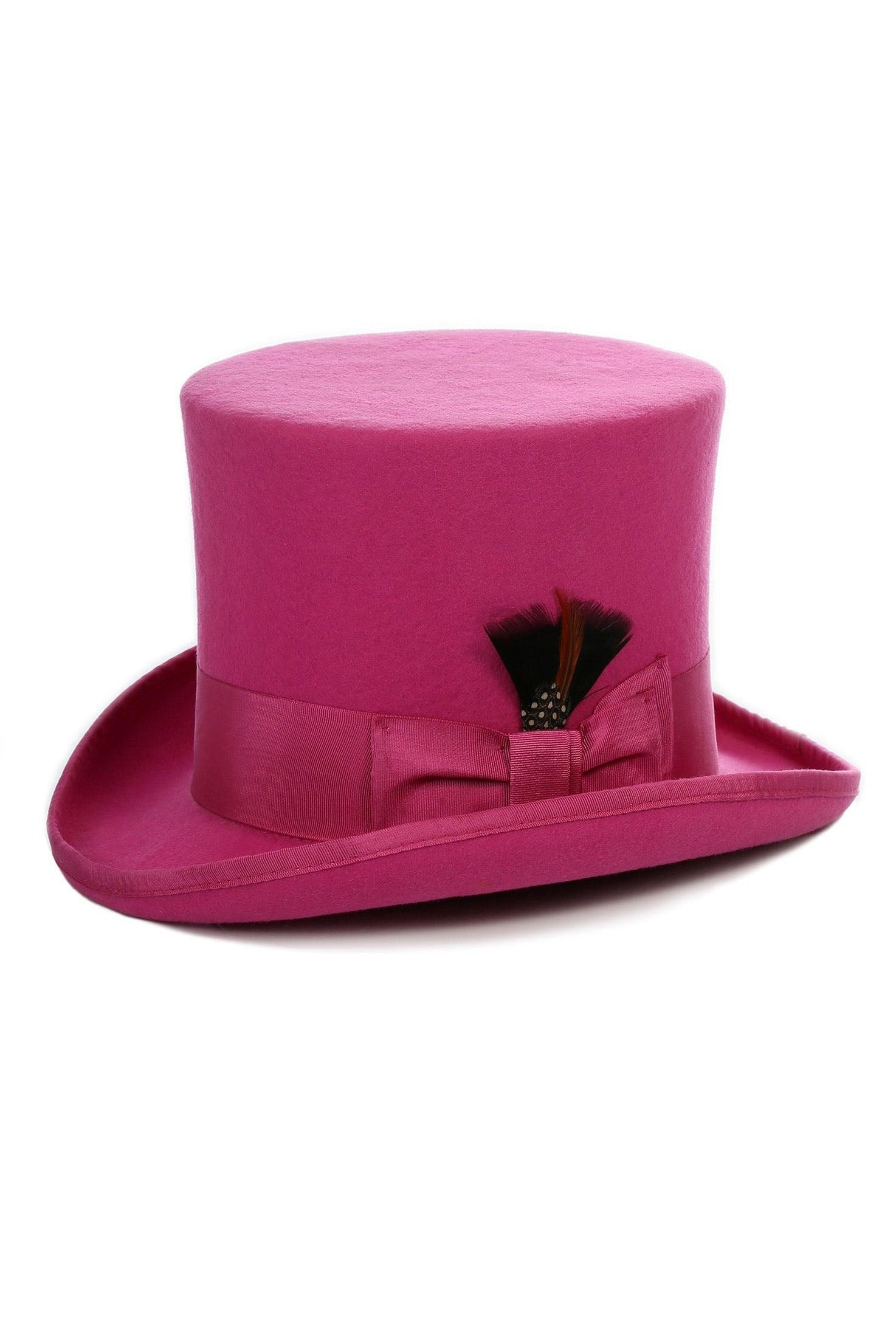 Ferrecci Fuchsia Premium Wool Top Hat