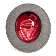 Ferrecci Grey Melange Fedora 100% Australian Wool Crushable Hat