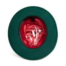 Ferrecci Hunter Green Fedora 100% Australian Wool Crushable Hat