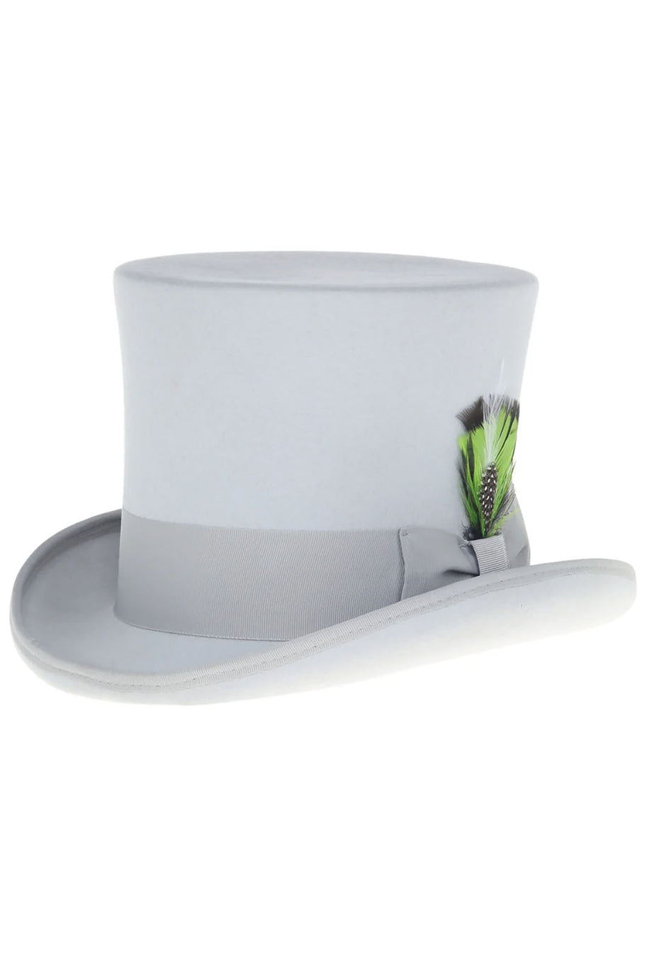 Ferrecci Light Grey Premium Wool Top Hat