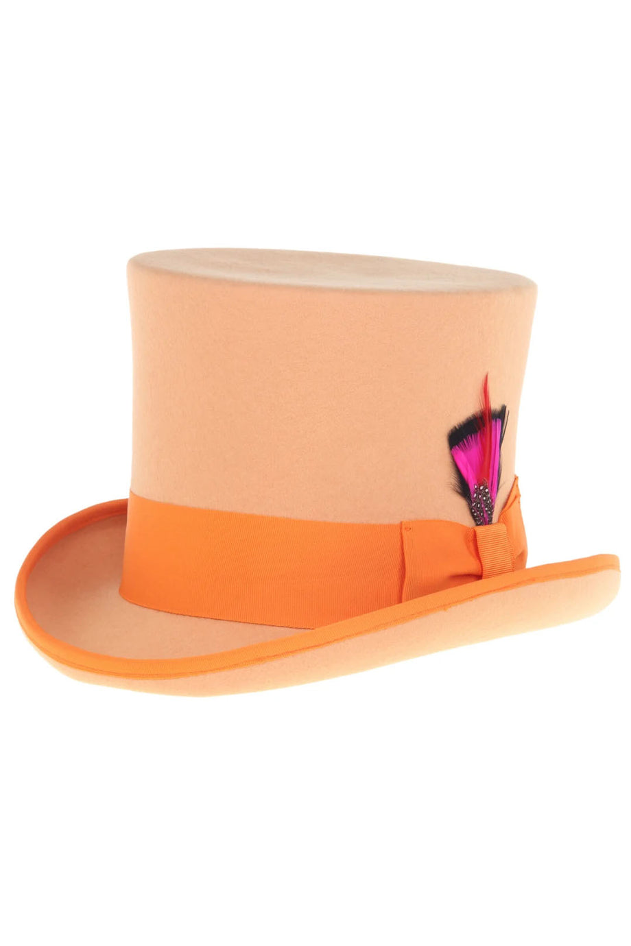 Ferrecci Orange Premium Wool Top Hat