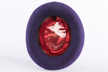 Ferrecci Purple 100 % Wool Australian Fur Felt Godfather Hat