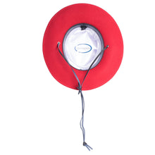 Ferrecci Red Fedora Earp Wide Brim Hat