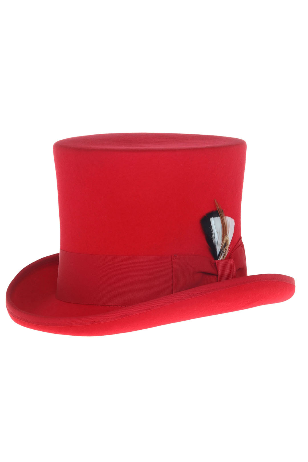 Ferrecci Red Premium Wool Top Hat