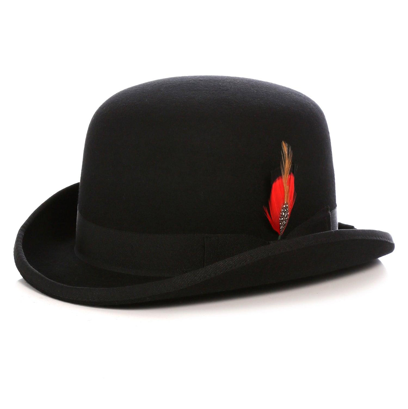 Ferrecci S Black Premium Wool Derby Hat