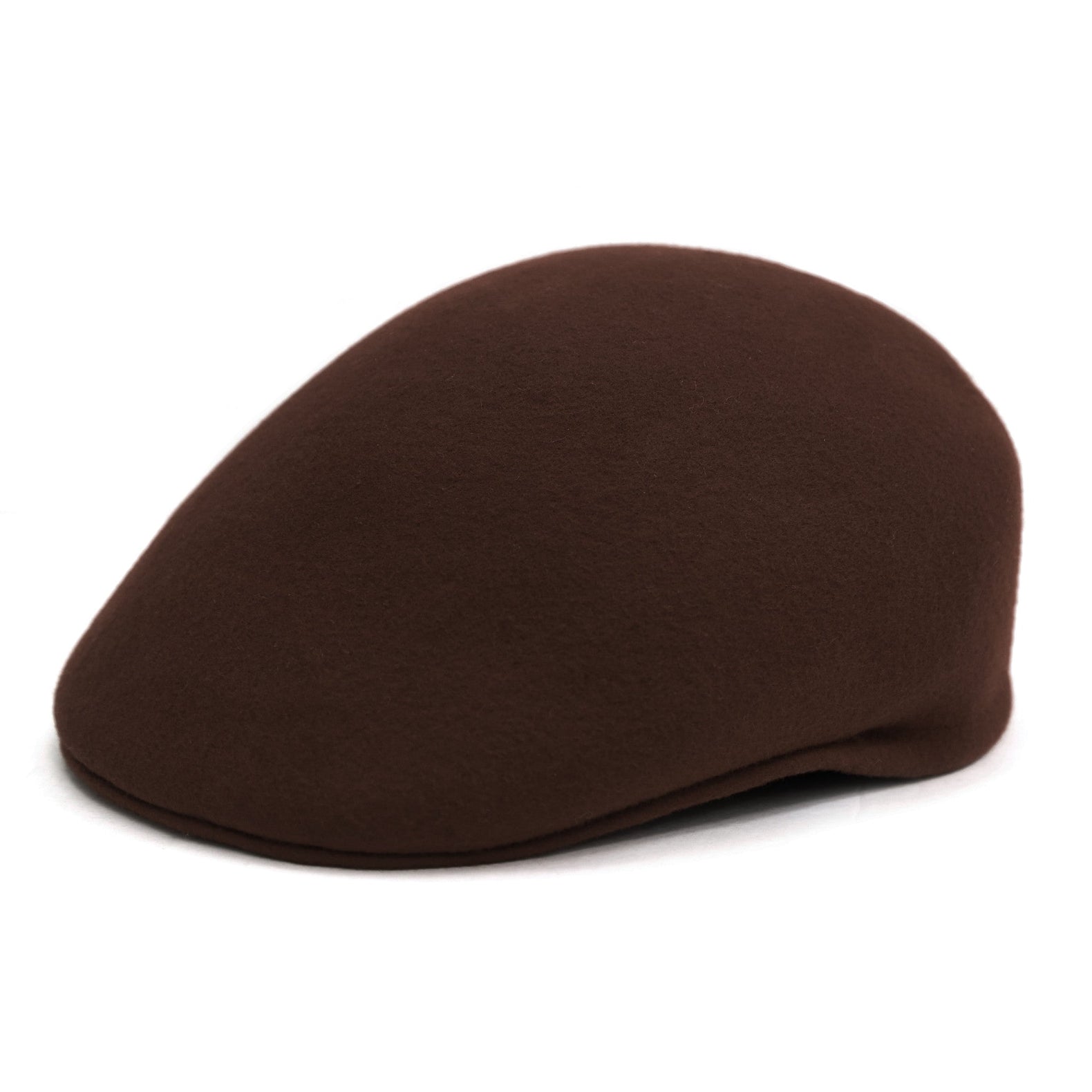 Ferrecci S Chocolate Brown Premium Wool English Hat