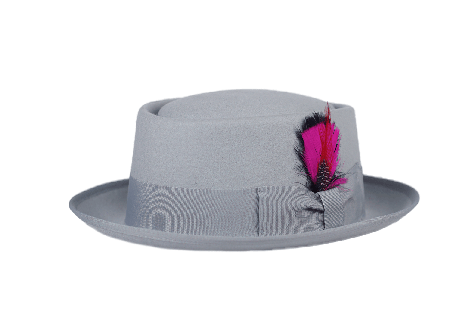 Ferrecci S Light Grey Wool Pork Pie Hat