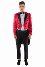 Ferrecci "Showtime" Red Tailcoat Tuxedo (2-Piece Set)