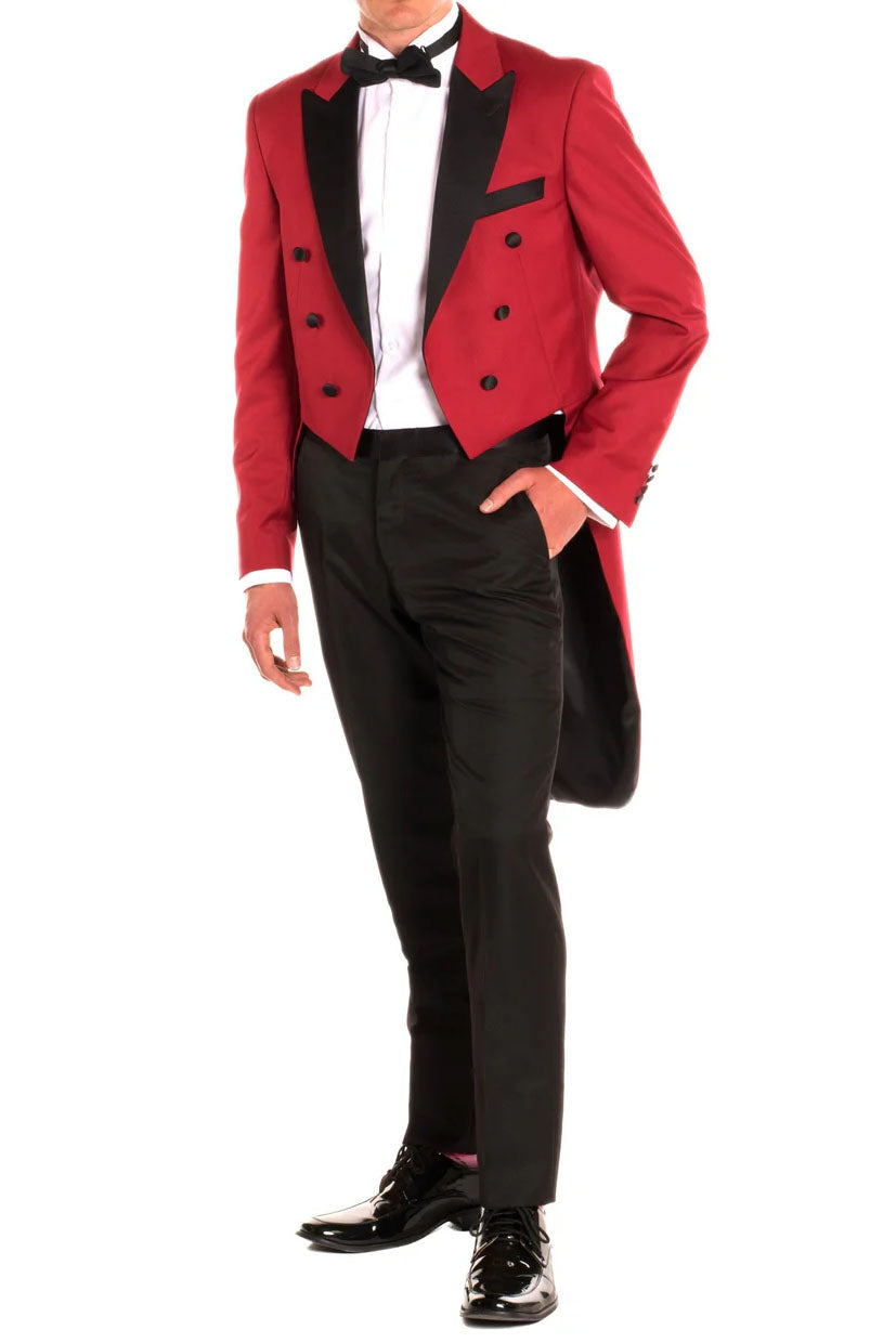 Ferrecci "Showtime" Red Tailcoat Tuxedo (2-Piece Set)
