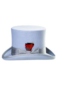 Sky Blue Premium Wool Top Hat