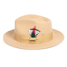 Ferrecci Tan Fedora 100% Australian Wool Crushable Hat