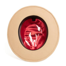 Ferrecci Tan Fedora 100% Australian Wool Crushable Hat