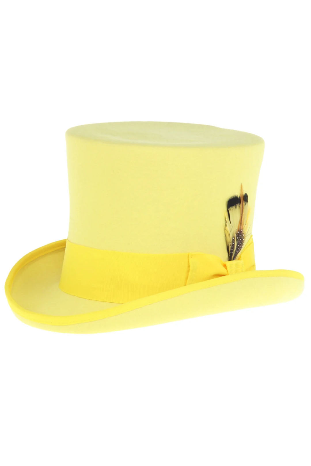 Ferrecci Yellow Premium Wool Top Hat