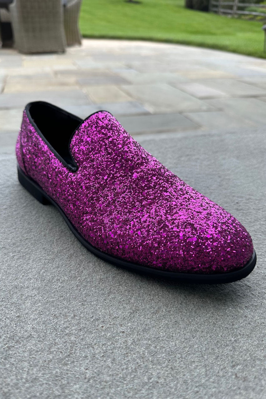 Frederico Leone "Sparkle" Purple Shoes