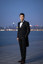 "Gabriel" Black Tailcoat Tuxedo (2-Piece Set)