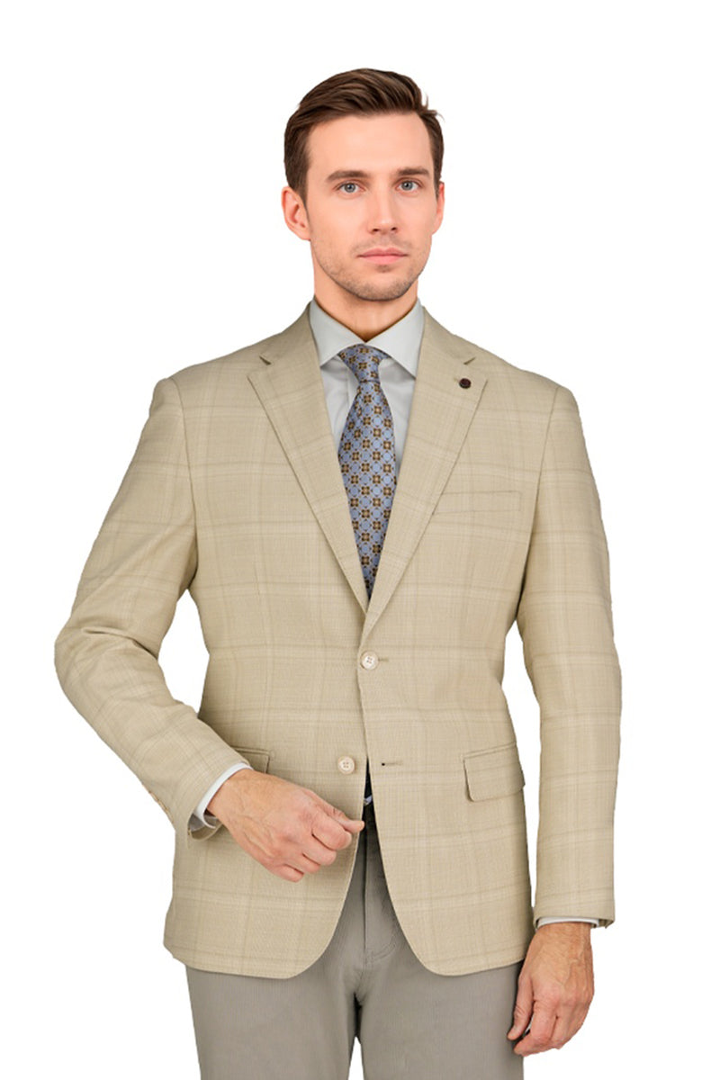 Bertolini Beige Crossweave Sports Jacket