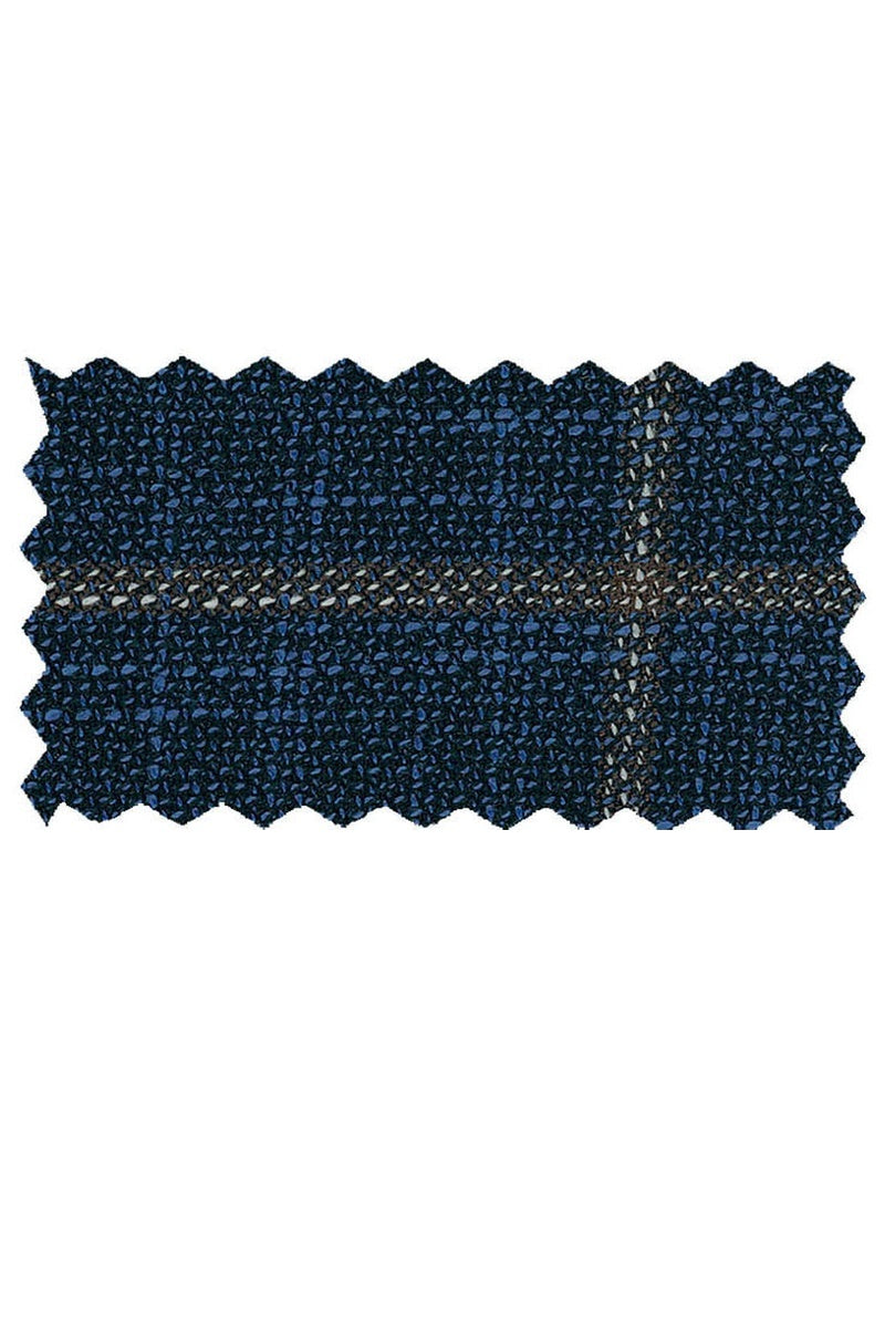 Bertolini Navy Windowpane Sports Jacket