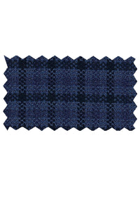 Enzo Tovare Dark Blue Check Sports Jacket