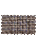 Enzo Tovare Taupe & Blue Plaid Sports Jacket