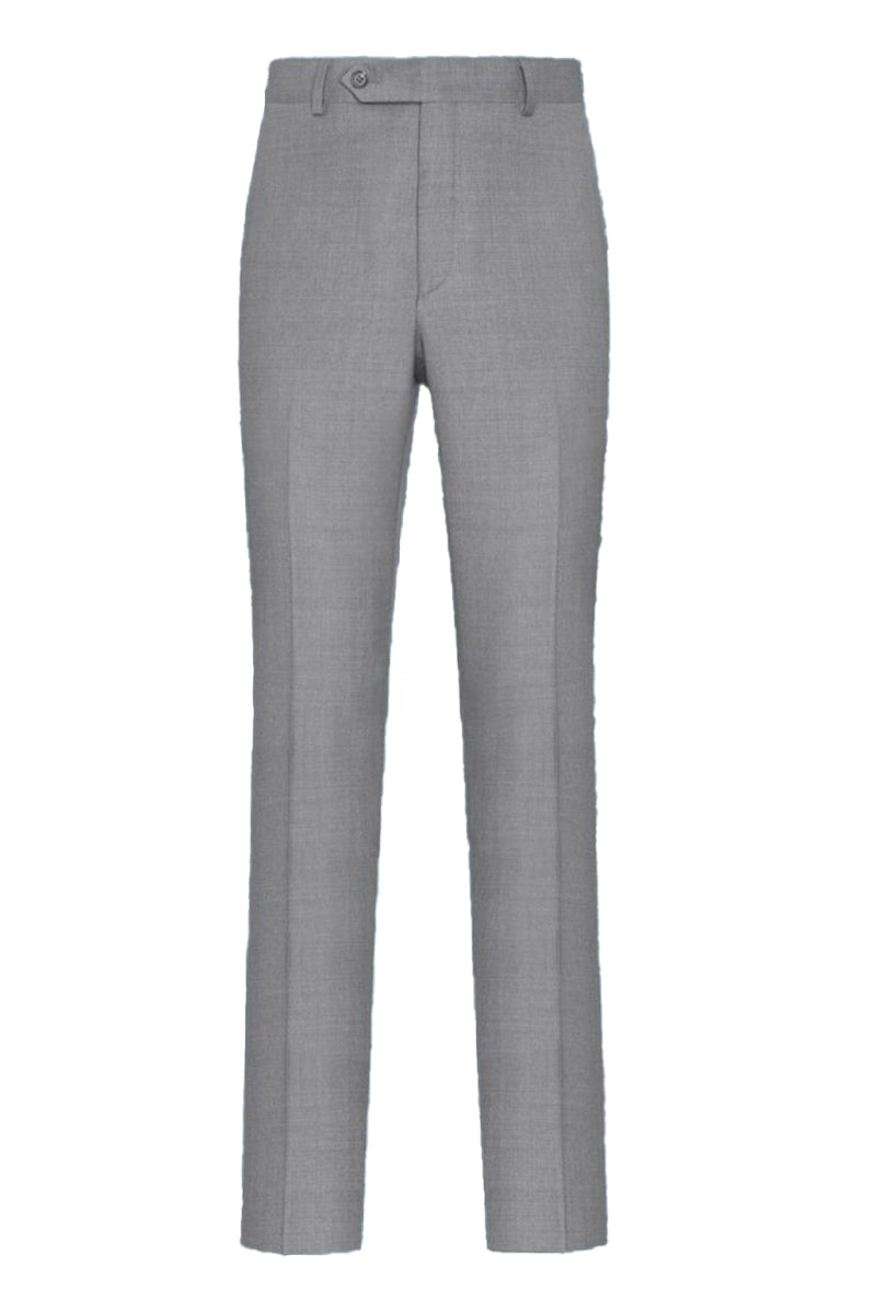 Giorgio Fiorelli Grey Plain Front Dress Pants