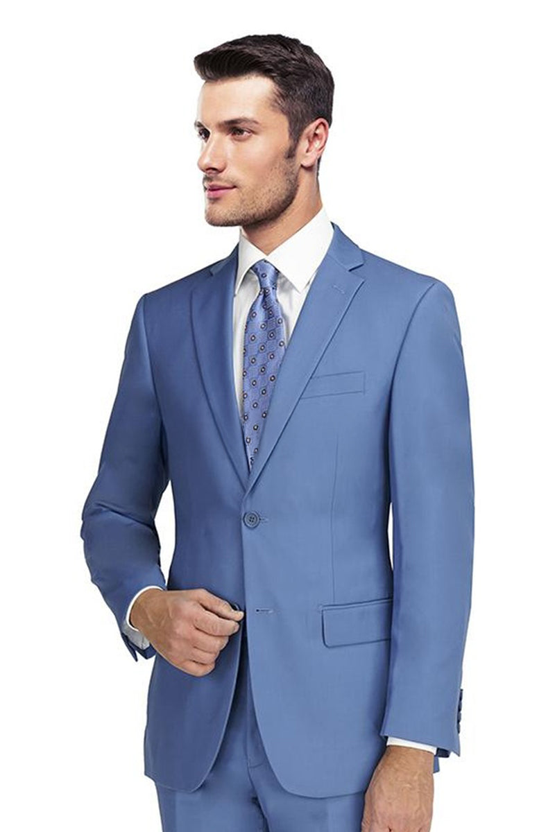 Giorgio Fiorelli Solid Light Blue Suit (2-Piece Set)