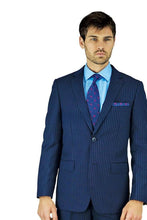 Giorgio Fiorelli Navy Stripe Suit (2-Piece Set)
