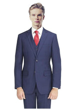 Mantoni New Solid Navy Suit (2-Piece Set)