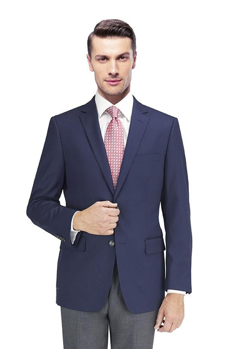 Mantoni Navy Waffle Weave Blazer