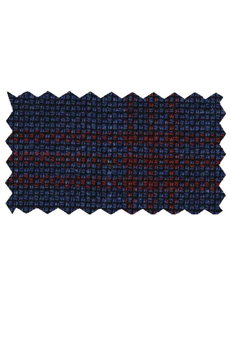 Mantoni Navy Windowpane Sports Jacket