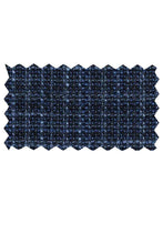 Mantoni Blue Hopsack Plaid Sports Jacket