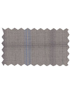 Mantoni Light Grey Windowpane Suit (2-Piece Set)