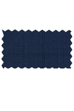 Mantoni Dark Blue Windowpane Suit (2-Piece Set)