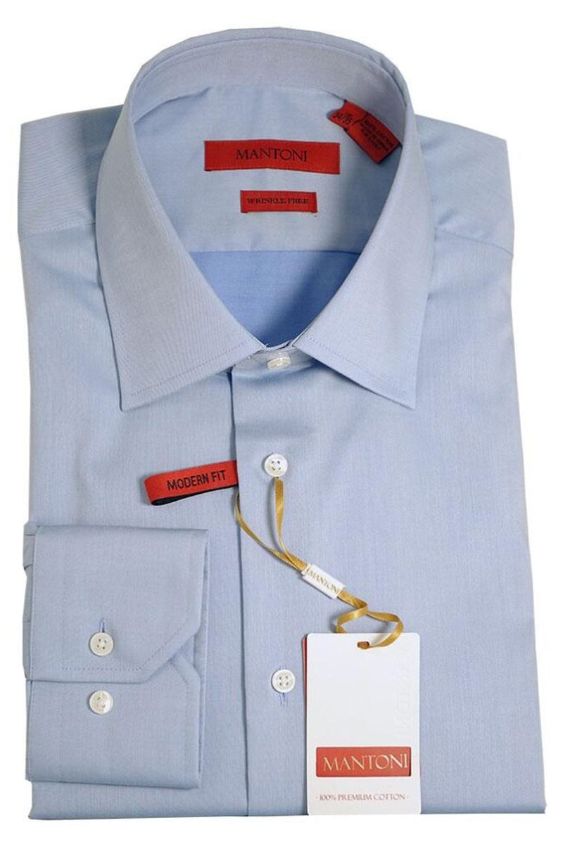 "Orion" Light Blue Laydown Dress Shirt