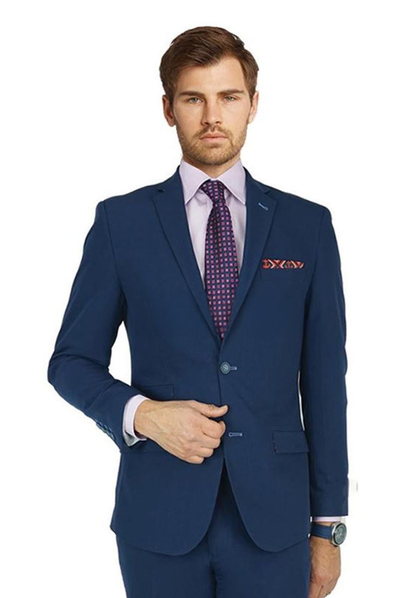 Manchester & Tailor Solid New Navy Suit (2-Piece Set)